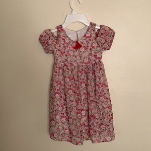 BONNIEJEAN Girls Flora Print Dress Size 5